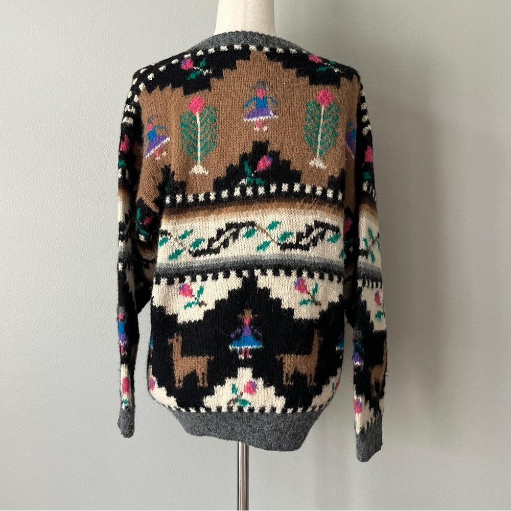 VTG Wool/Alpaca Blend Cardigan Sweater / SZ M/L‎ - Picture 5 of 7